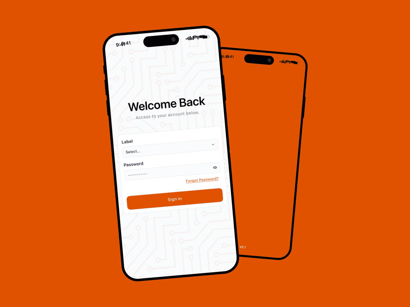 modern mobile application dashboard interface